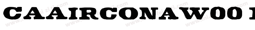CAAirconaW00 Fill Regular字体转换